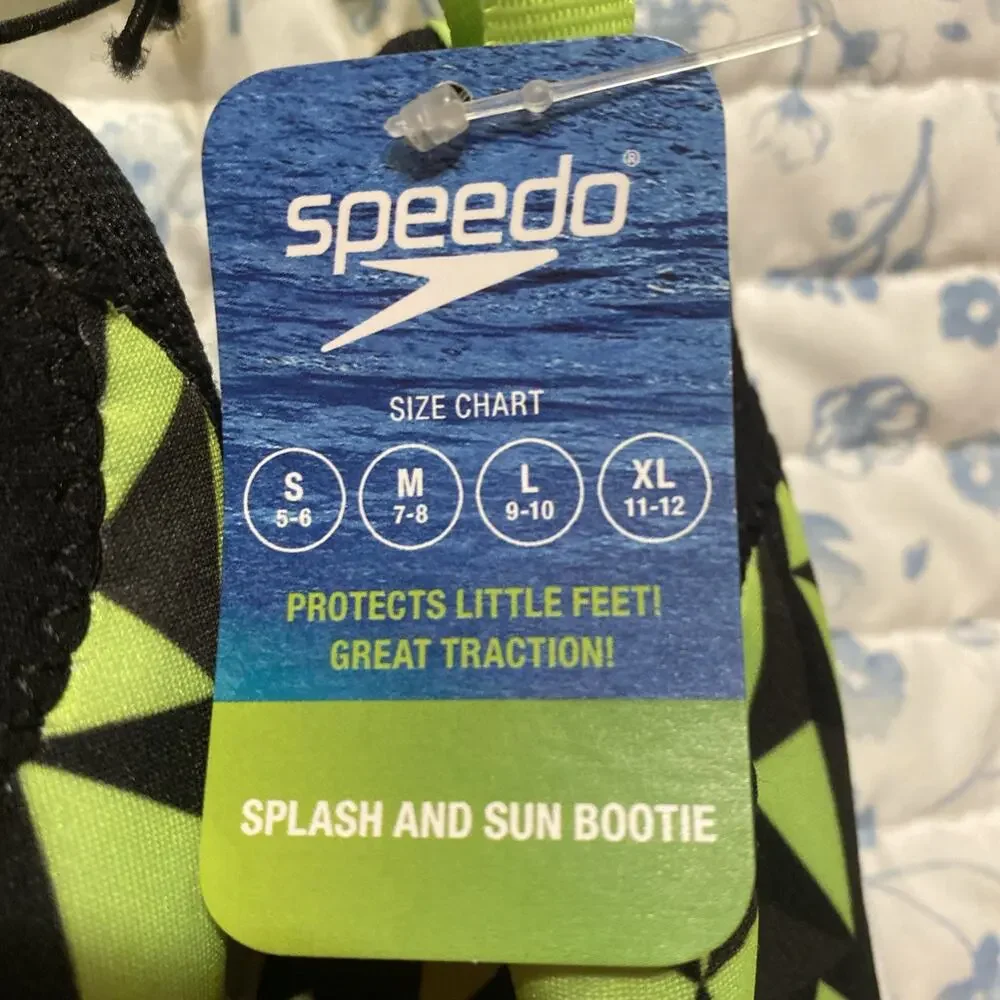 Speedo Splash and Sun Bootie Baby Water Shoes ~ Size Large 9-10 NEW Toddler